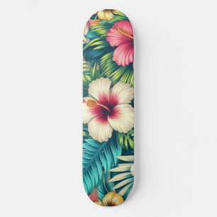 Skate Floral havaiano/tropical