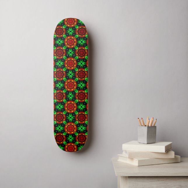 Skate Floral Modern Boho Elegant Abstract Pattern #504 (Arte de parede)