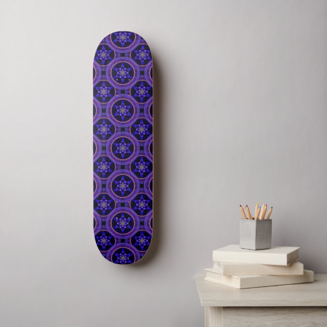 Skate Floral Modern Boho Elegant Abstract Pattern #505 (Arte de parede)