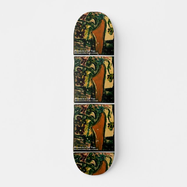 SKATE FLORAS EM UM VASE TAN (Frente)