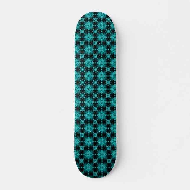 Skate Flores Artdeco em Estilo Retroativo (Frente)