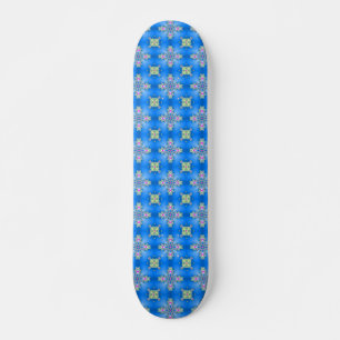 Skate Flores Artdeco em Estilo Retroativo