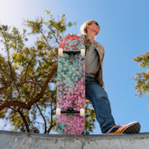 Skate Flores Coloridas de Gipsófila Bebê em Tons Pastel