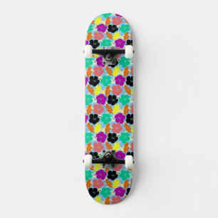 Skate Flores coloridas padrões design caixa iPhone