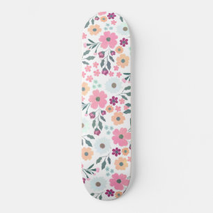 Skate Flores cor-de-rosa Design