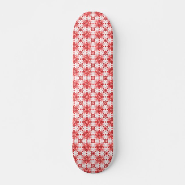 Skate Flores de Artdeco no Estilo Retroativo (Frente)