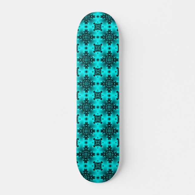 Skate Flores de Artdeco no Estilo Retroativo (Frente)