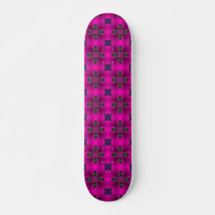 Skate Flores de Artdeco no Estilo Retroativo