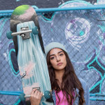 Skate Flores De Cereja E Cascata<br><div class="desc">Foto realista de pintura de uma paisagem japonesa com cachoeira e flores de cereja. Criado com IA.</div>