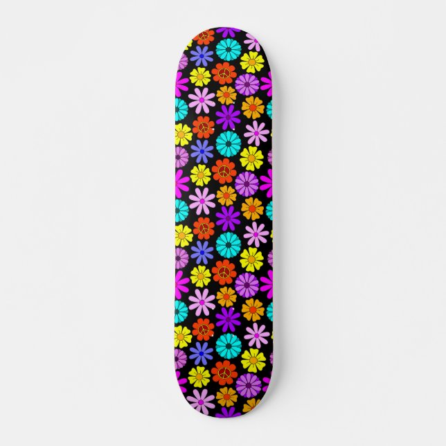 Skate Flores de Hippie (Frente)