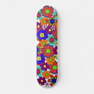 Skate Flores de Hippy Retro