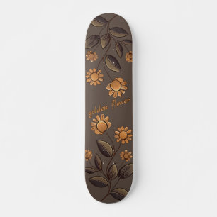 Skate Flores de ouro