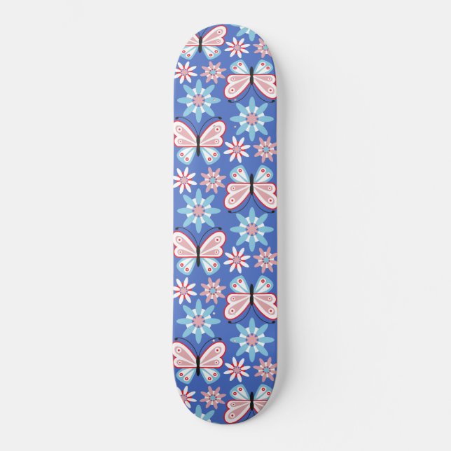 Skate Flores e borboletas (Frente)