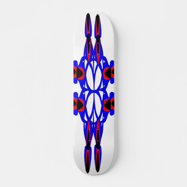 Skate Flores e setas para abstrato (Frente)