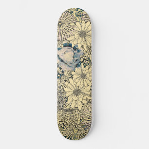 Skate Flores Ilustradas Vintage