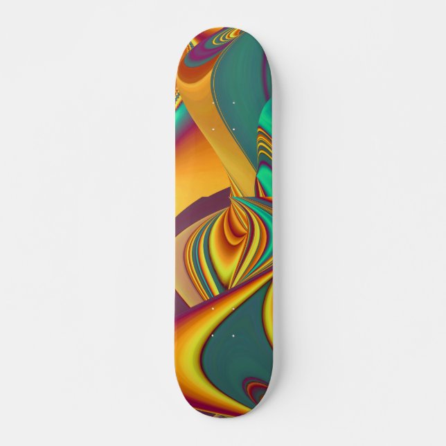 Skate Flores Mágicas de Primavera Verão Outono (Frente)