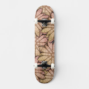Skate Flores Metálicas