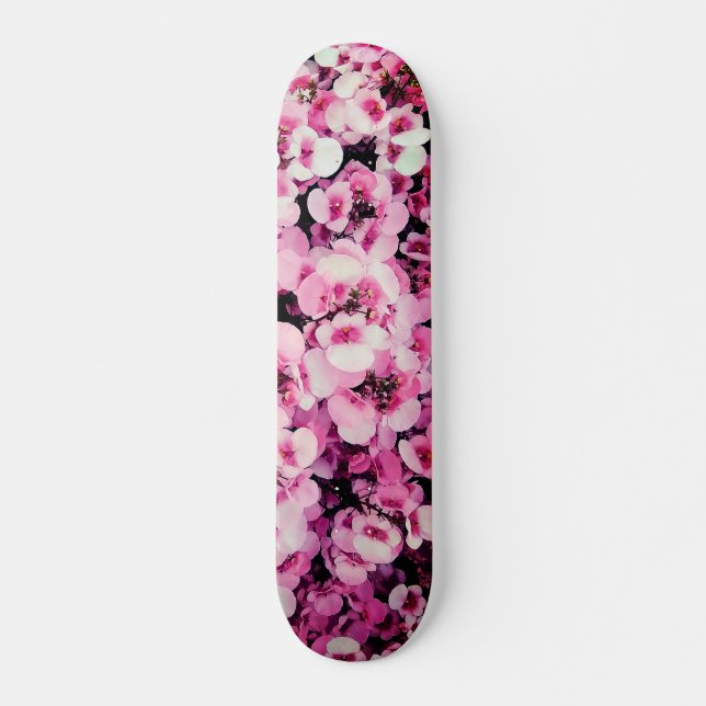 Skate Flores rosa (Frente)