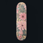 Skate Flores Verdes Rosa Sage Deixam Padrão De Aquarela<br><div class="desc">Este padrão elegante e feminino é perfeito para a na moda e a moda. Apresenta flores e folhas de coral, pintadas manualmente, cor-de-água, rosa médio, castanho-castanho, amarelo-ouro e verde-floresta sobre um fundo verde-sábio. É o país, bonito, fofo, único, artístico e moderno; o complemento perfeito ao seu estilo pessoal. ***NOTA DE...</div>