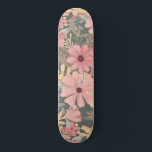 Skate Flores Verdes Rosa Sage Deixam Padrão De Aquarela<br><div class="desc">Este padrão elegante e feminino é perfeito para a na moda e a moda. Apresenta flores e folhas de coral, pintadas manualmente, cor-de-água, rosa médio, castanho-castanho, amarelo-ouro e verde-floresta sobre um fundo verde-sábio. É o país, bonito, fofo, único, artístico e moderno; o complemento perfeito ao seu estilo pessoal. ***NOTA DE...</div>