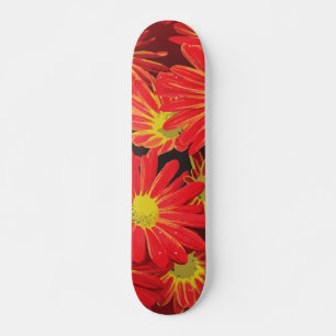 Skate Flores Vermelhas e Amarelas 1