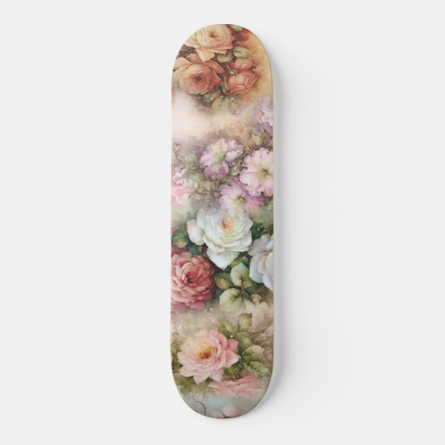 Skate Flores Vintage (Frente)
