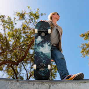 Skate Floresta Noturna Encantadora com Lua Cheia