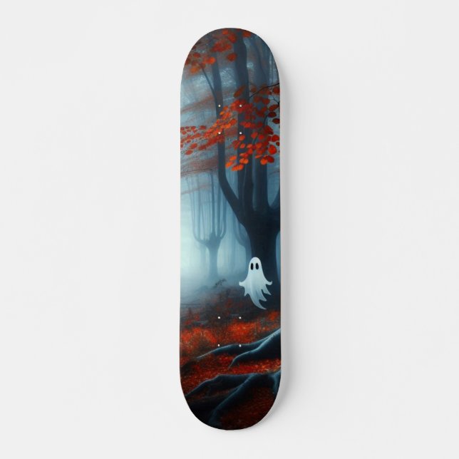 Skate Florestas de outono assustadas com um fantasma (Frente)