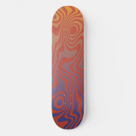 Skate Fluxo de Sonho l Padrão Abstrato Trippy - No. 01