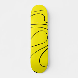 Skate Fluxo e Refluxo 2 em Preto e Amarelo