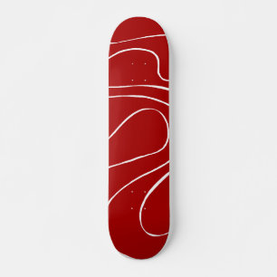 Skate Fluxo e Refluxo 2 em Vermelho e Branco