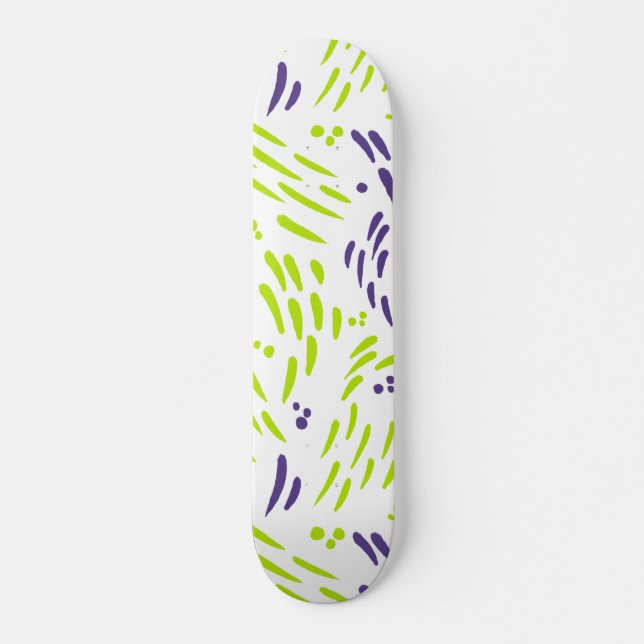 Skate Fluxo em Verde Lima e Roxo (Frente)
