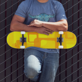 Skate Fluxo Vibrante de Sol – Formas Modernas de Arte Ab