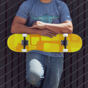 Skate Fluxo Vibrante de Sol – Formas Modernas de Arte Ab
