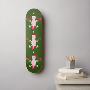 Skate Fofo de Natal Axolotl