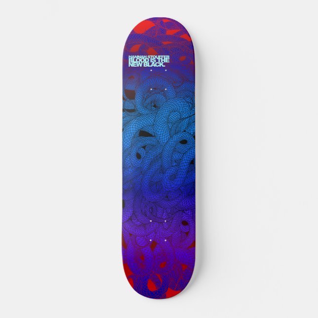 Skate Fogo serpentino por Hannah Stouffer (Frente)
