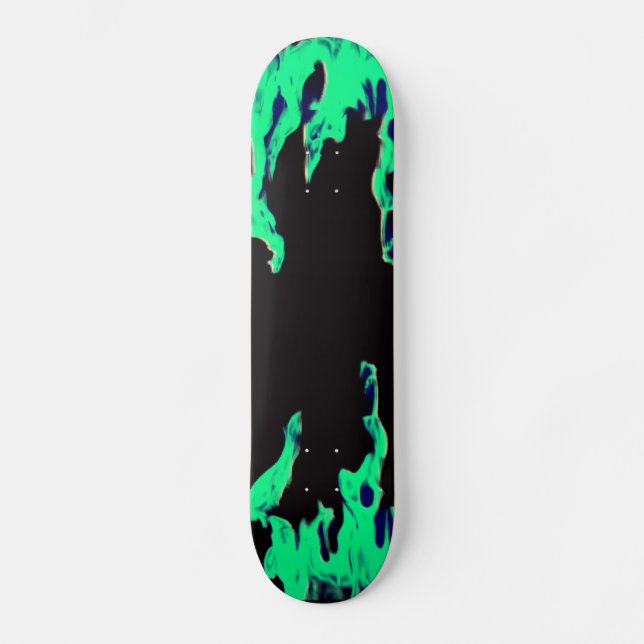 Skate Fogo Verde - Feuer Grünes - Chama Flame (Frente)