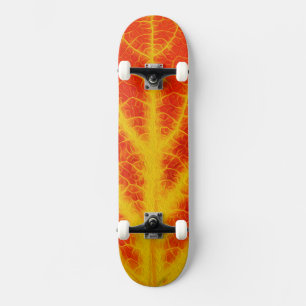 Skate Folha de Aspen Vermelha e Amarela #10