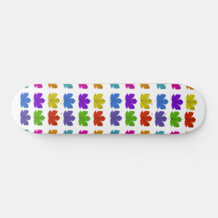 Skate Folhas coloridas