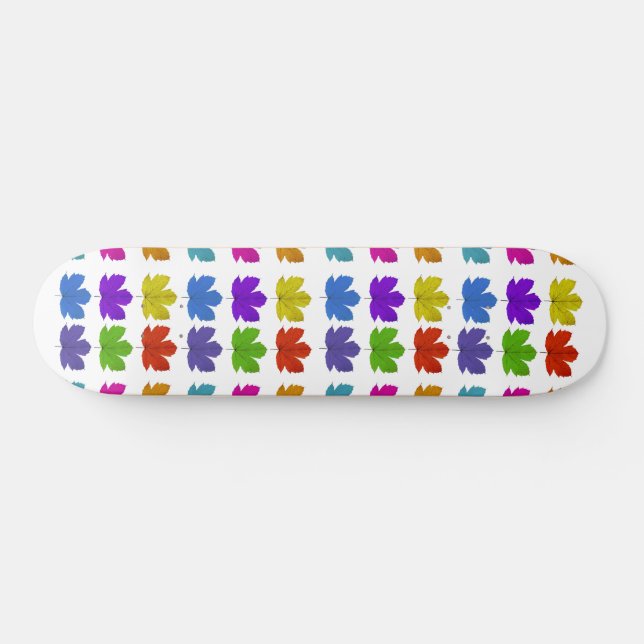 Skate Folhas coloridas (Horz)