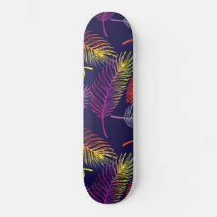 Skate Folhas Coloridas de Palmeira Árvore Tropical Vibra