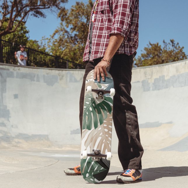 Skate Folhas da Selva Tropical Monstera 3 (Ao ar livre 2)