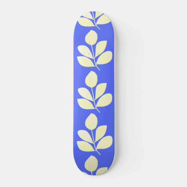 Skate folhas de abstrato (Frente)