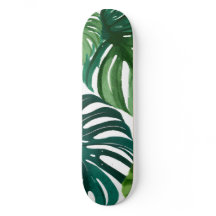 Folhas de Monstera Aquarela