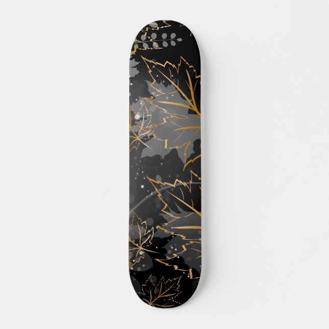 Skate Folhas de ouro 5 (Frente)