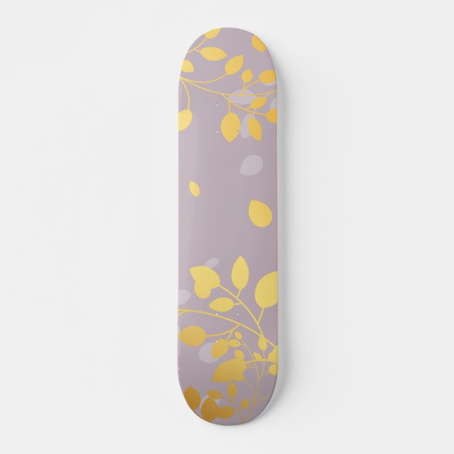Skate Folhas Douradas 9 (Frente)