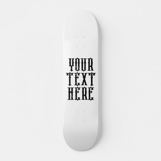 Skate Fonte de Grunge do Conselho Personalizado (Frente)