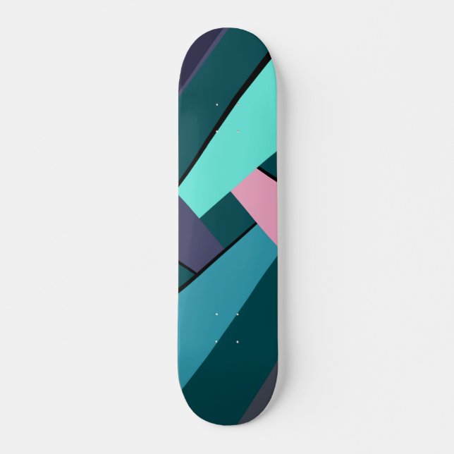 Skate Forma Geométrica Abstrata 6 (Frente)