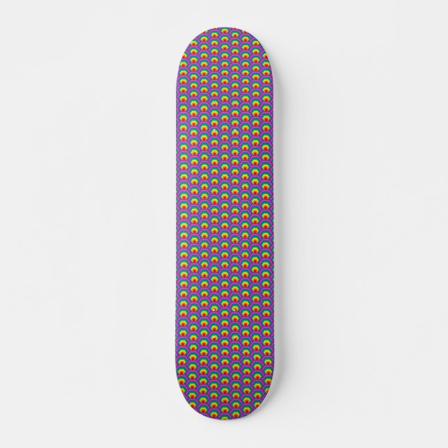 Skate formas Abstrato coloridas (Frente)