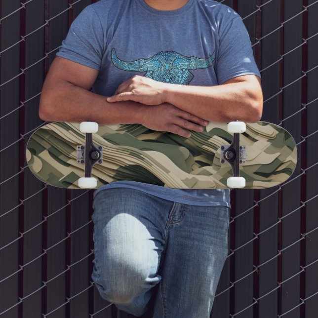 Skate Formas em camadas em cores de camuflagem (Ao ar livre 3)
